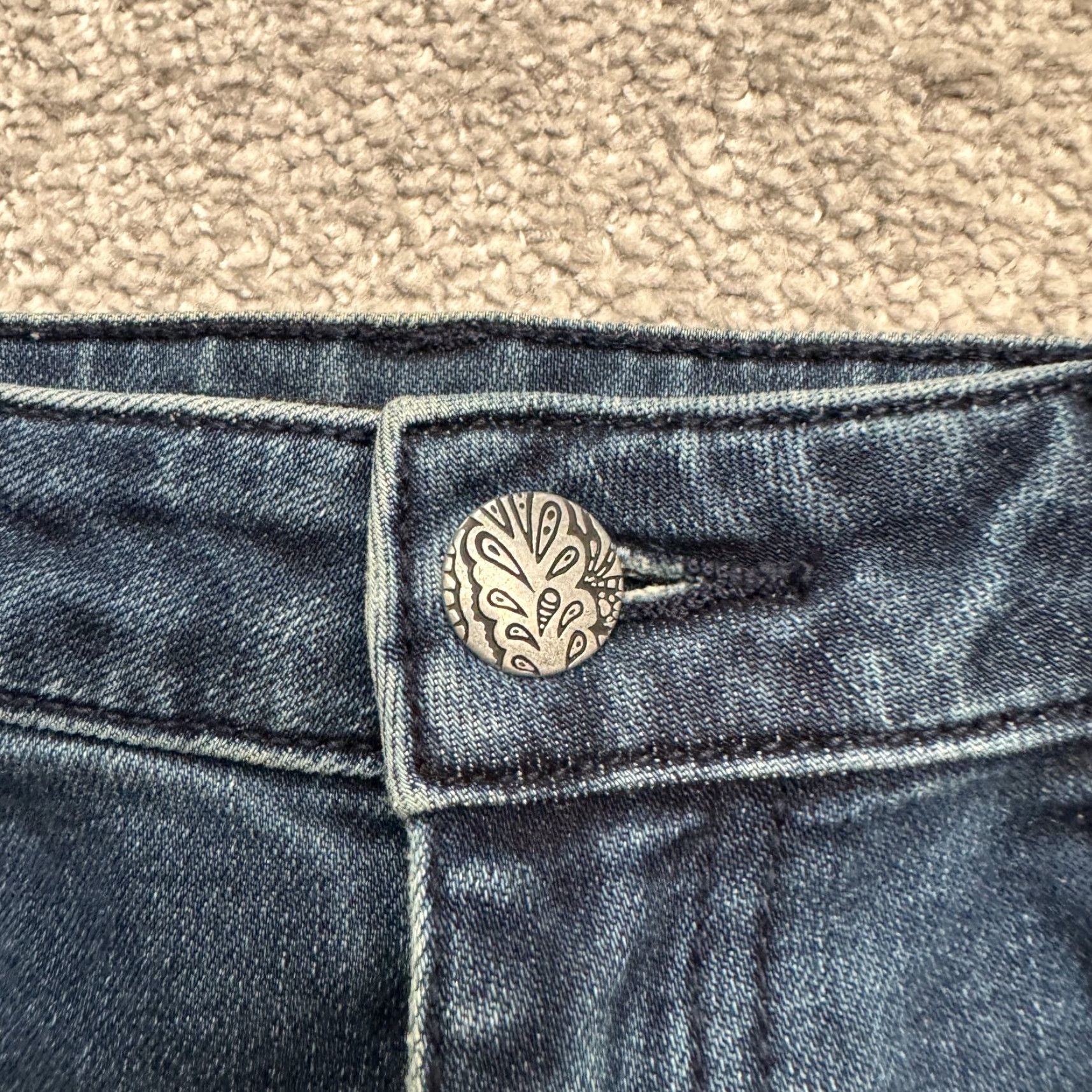 Prana Prana Kara Skinny Denim Jeans Womens 6 Blue Dark Wash Organic Cotton Mid Rise Size 28" / US 6 / IT 42 - 3 Thumbnail