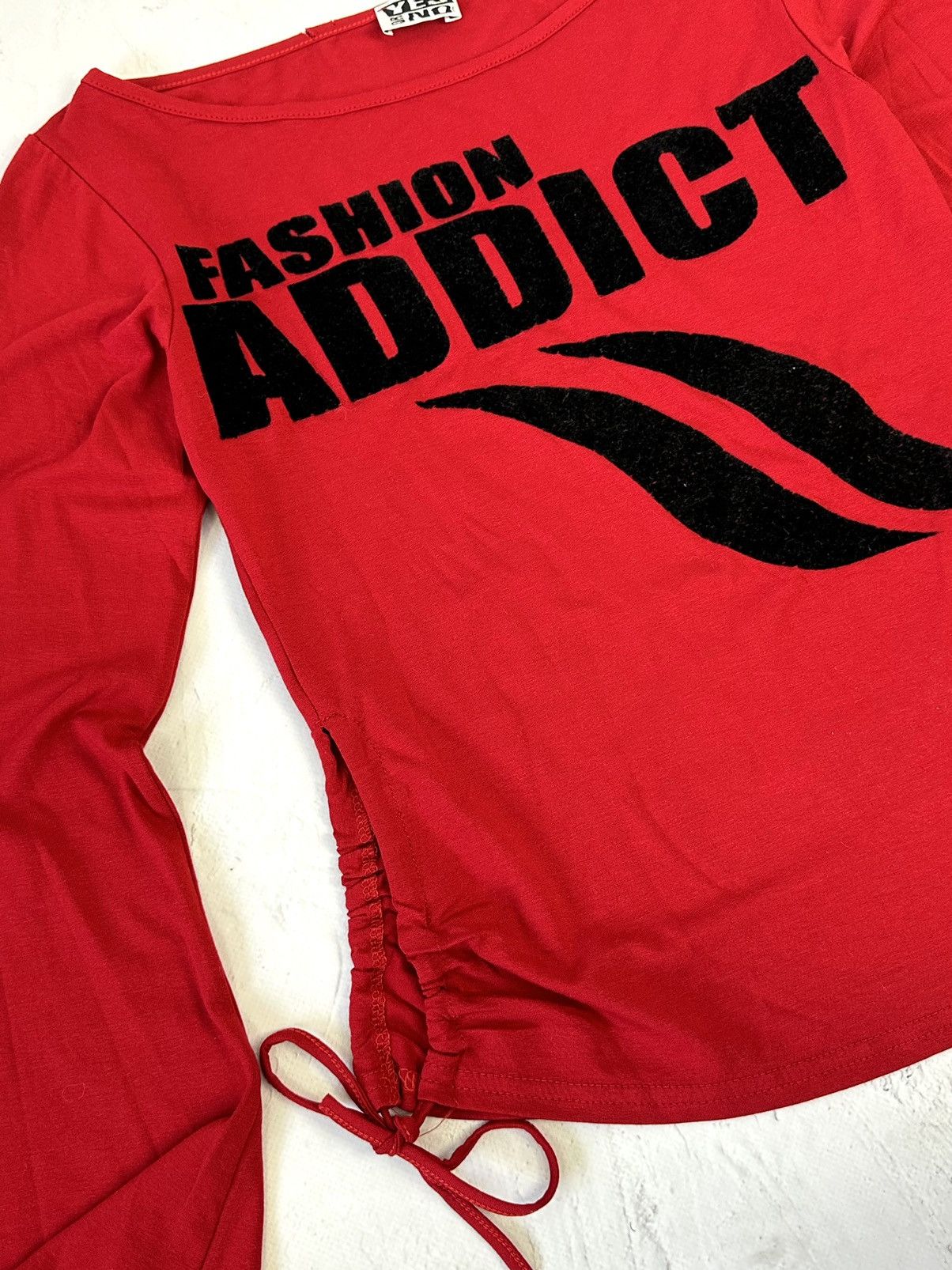 If Six Was Nine Vintage Flared Seeve Red Printed Sweater Size M / US 6-8 / IT 42-44 - 5 Thumbnail