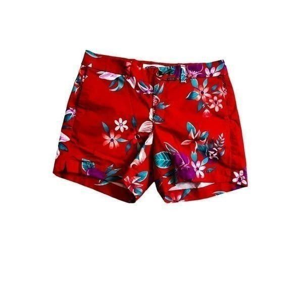 Old Navy Old Navy every day red flowers print shorts size 6 Size 26" / US 2 / IT 38 - 5 Thumbnail