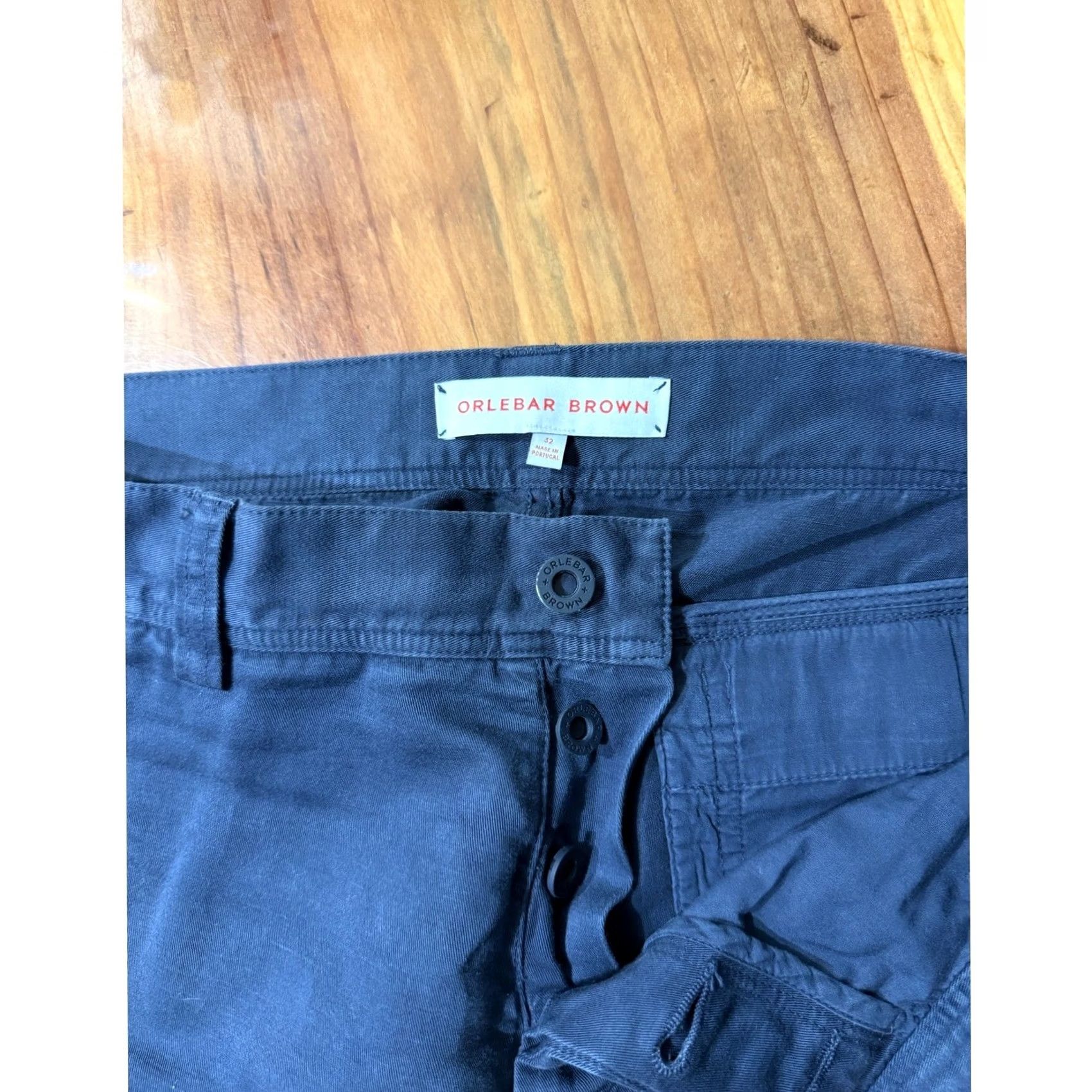 Orlebar Brown Orlebar Brown Chino Pant 32 Inseam 30 Navy Blue Button Fly Flat Cargo Mens Regular Size US 32 / EU 48 - 3 Thumbnail