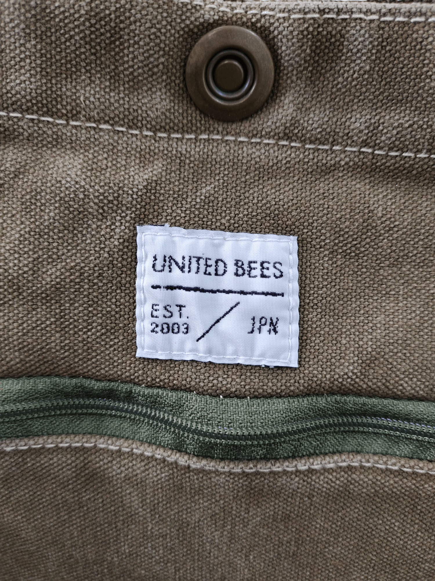 Comme des Garcons × Undercover Vintage United Bees Canvas OG Faded Tote Shoulder Bag Size ONE SIZE - 14 Thumbnail