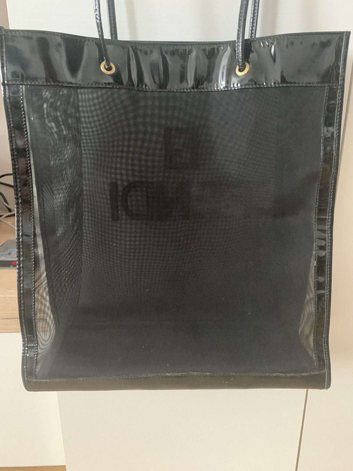 Fendi × Vintage Fendi Tote black mesh shopper bag Size ONE SIZE - 4 Thumbnail