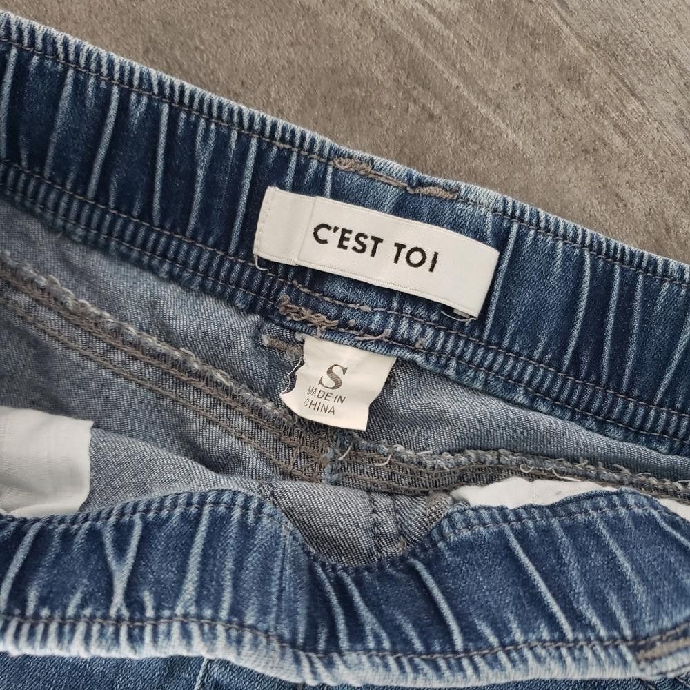 Designer Denim Distressed C'est Toi Jean Mini Size 28" / US 6 / IT 42 - 3 Thumbnail