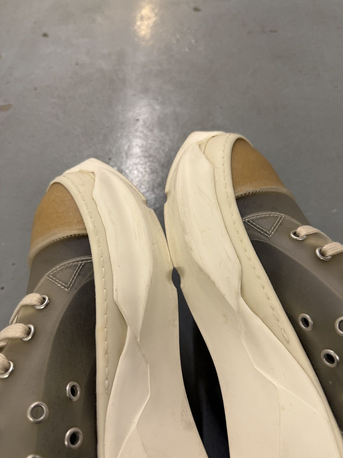Rick Owens Drkshdw Rick Owens Drkshdw Transparent Abstract Low Sneakers Size US 8 / EU 41 - 8 Thumbnail