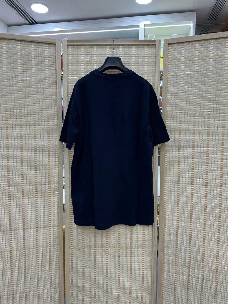 Hermes Hermes Men's H-embroidered black T-shirt Size US XL / EU 56 / 4 - 2 Thumbnail