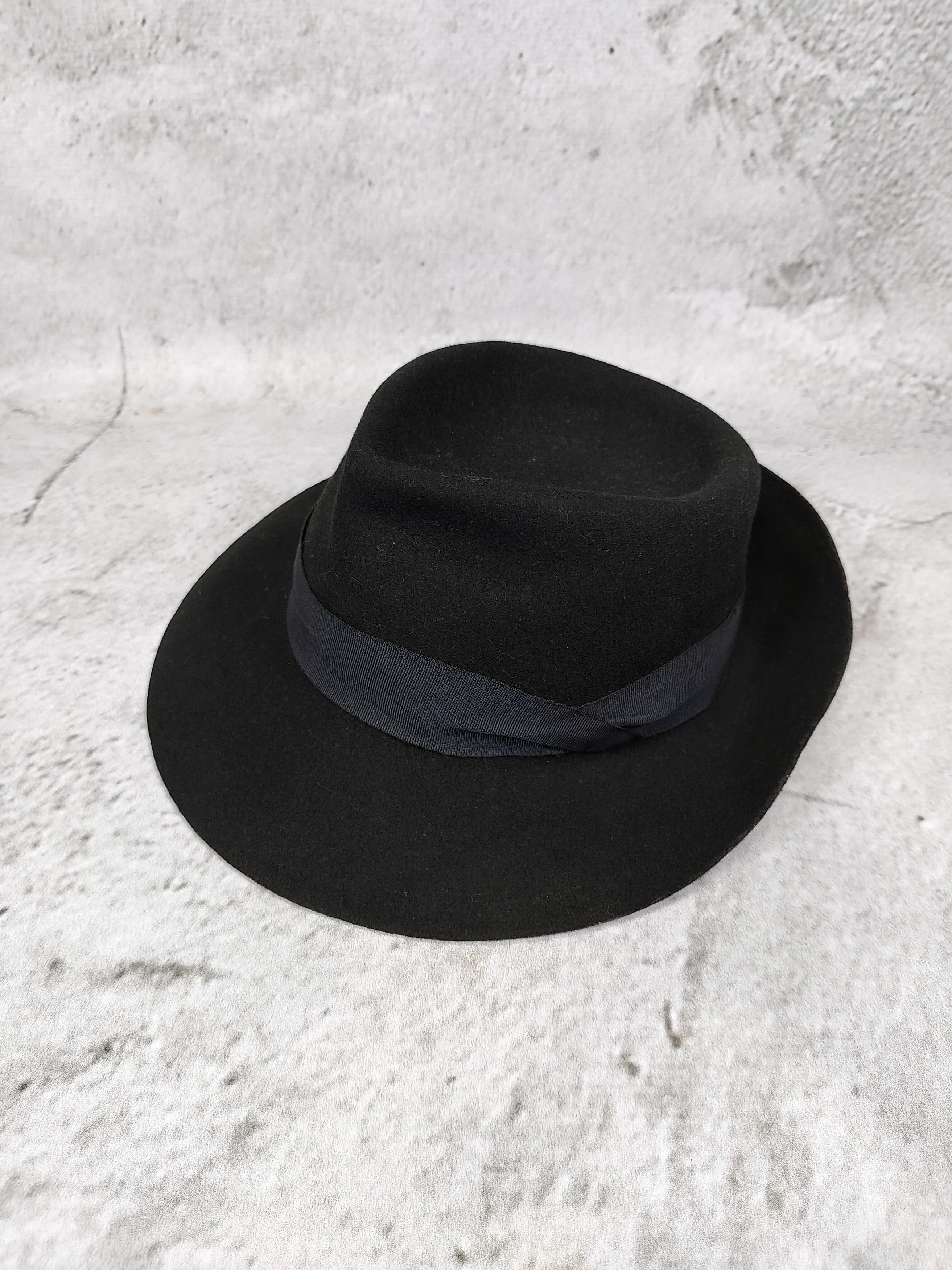 agnes b. 90s Agnes B 🇫🇷 Wool Felt Wide Brim Classic Fedora Hat Size ONE SIZE - 5 Thumbnail