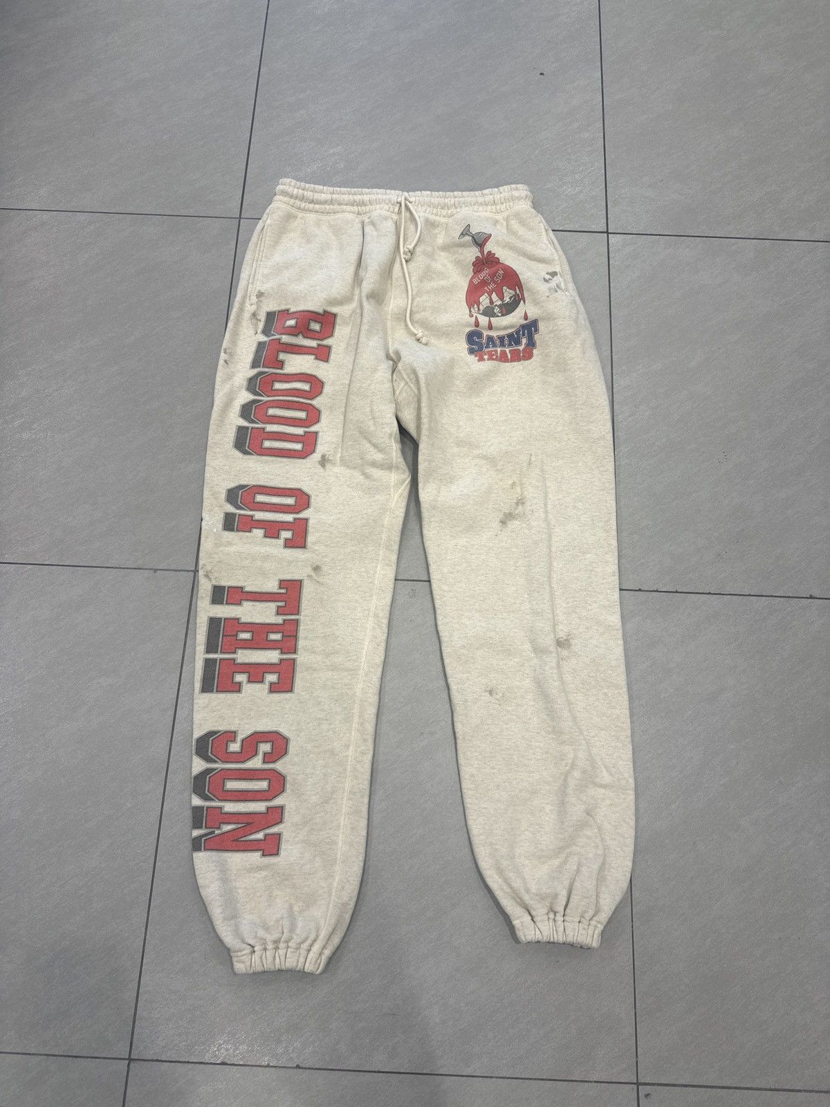 Saint Michael Saint Michael Saint Tears Holy Grail Sweat Pant Cream Size US 36 / EU 52 - 1 Thumbnail