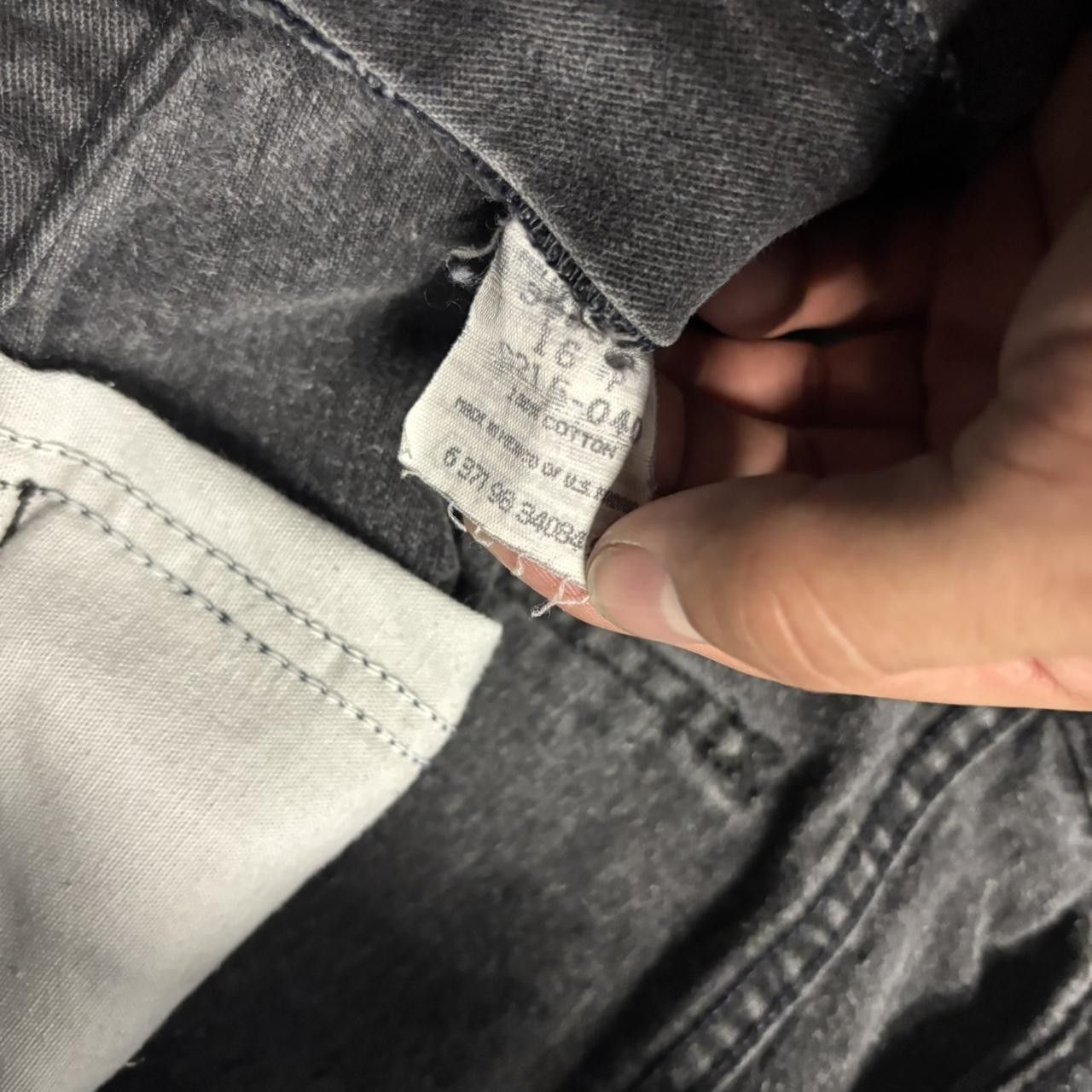 Japanese Brand × Vintage Crazy Vintage Y2K/2000s Faded Black Grunge Skater Denim Jeans! Size US 32 / EU 48 - 8 Thumbnail
