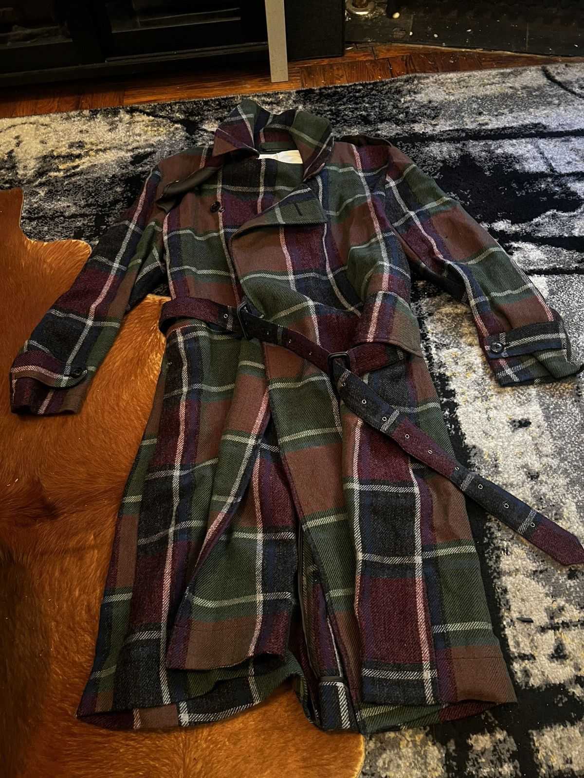 Other Yohji Yamamoto Plaid Coat (NEW, NEVER WORN) Size US M / EU 48-50 / 2 - 2 Thumbnail