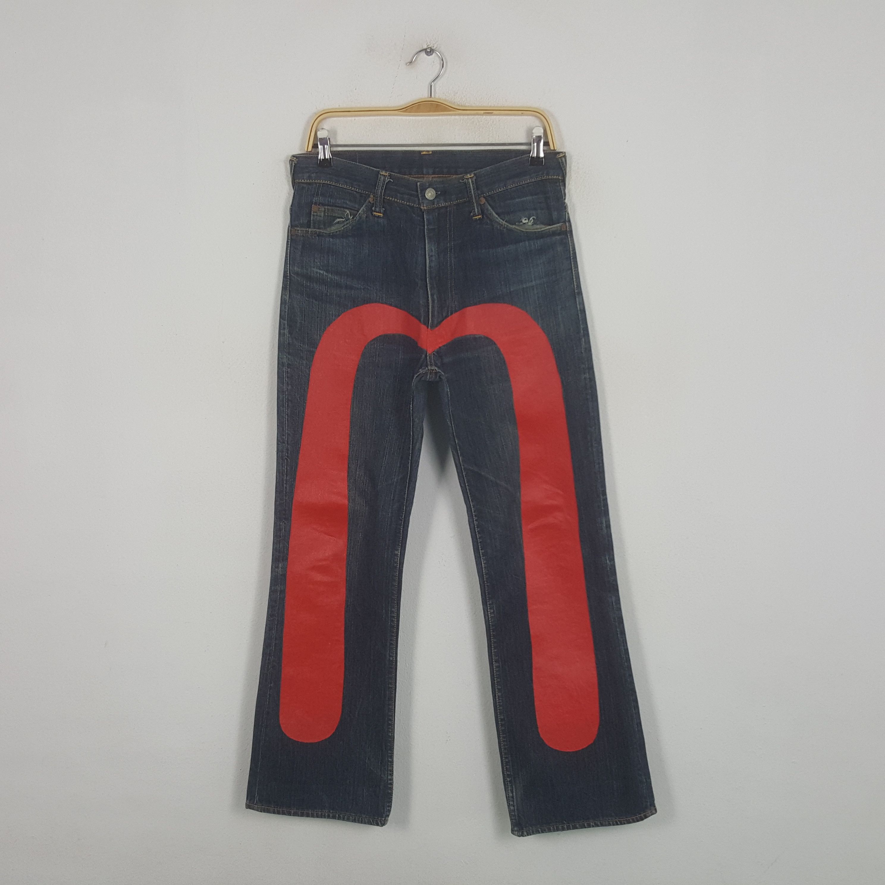Evisu Vintage Evisu Japanese Brand Daicock Custom Art Denim Jeans Size US 31 - 1 Thumbnail