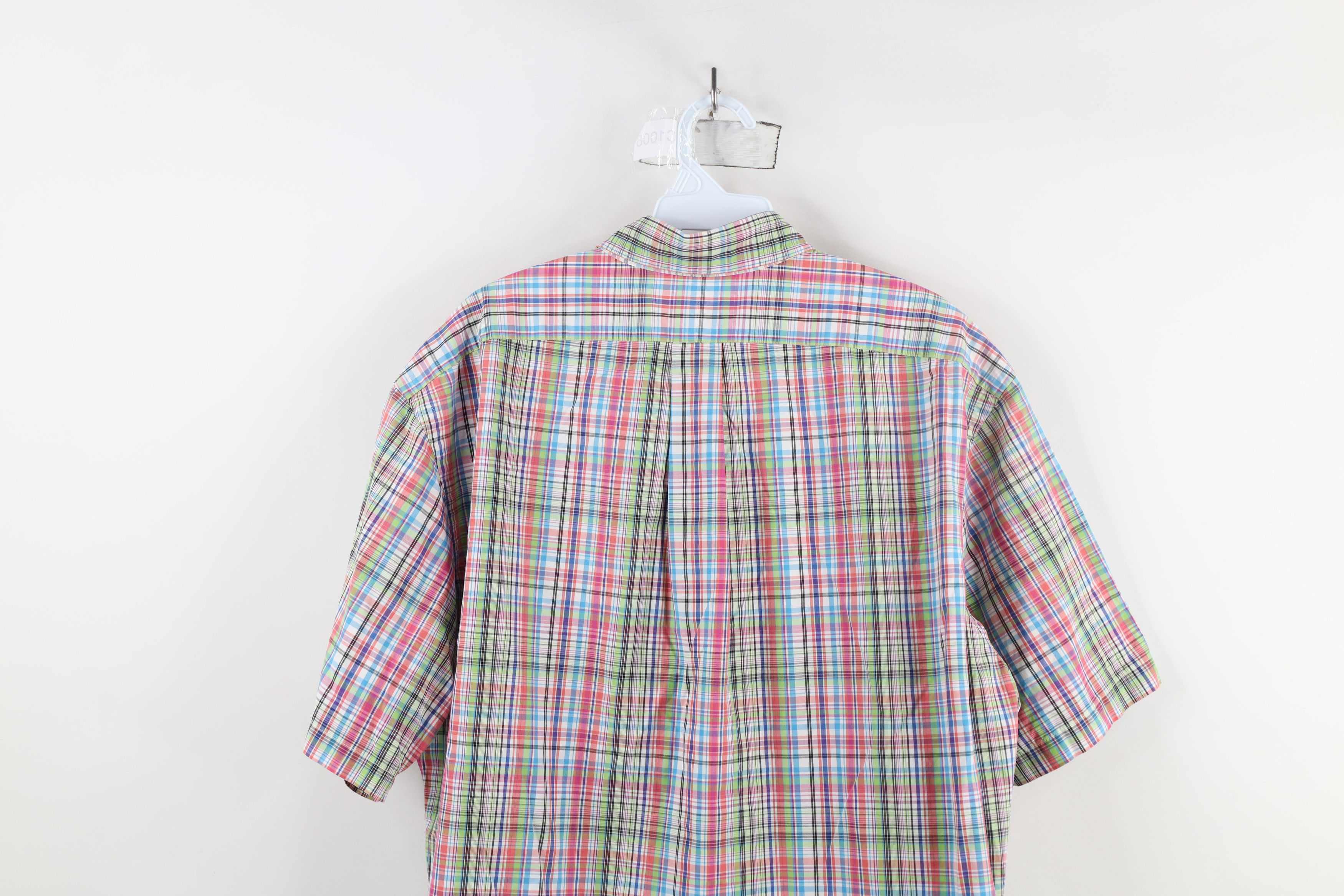Ralph Lauren × Vintage Vintage 90s Ralph Lauren Fit Rainbow Plaid Button Down Shirt Size US L / EU 52-54 / 3 - 11 Thumbnail