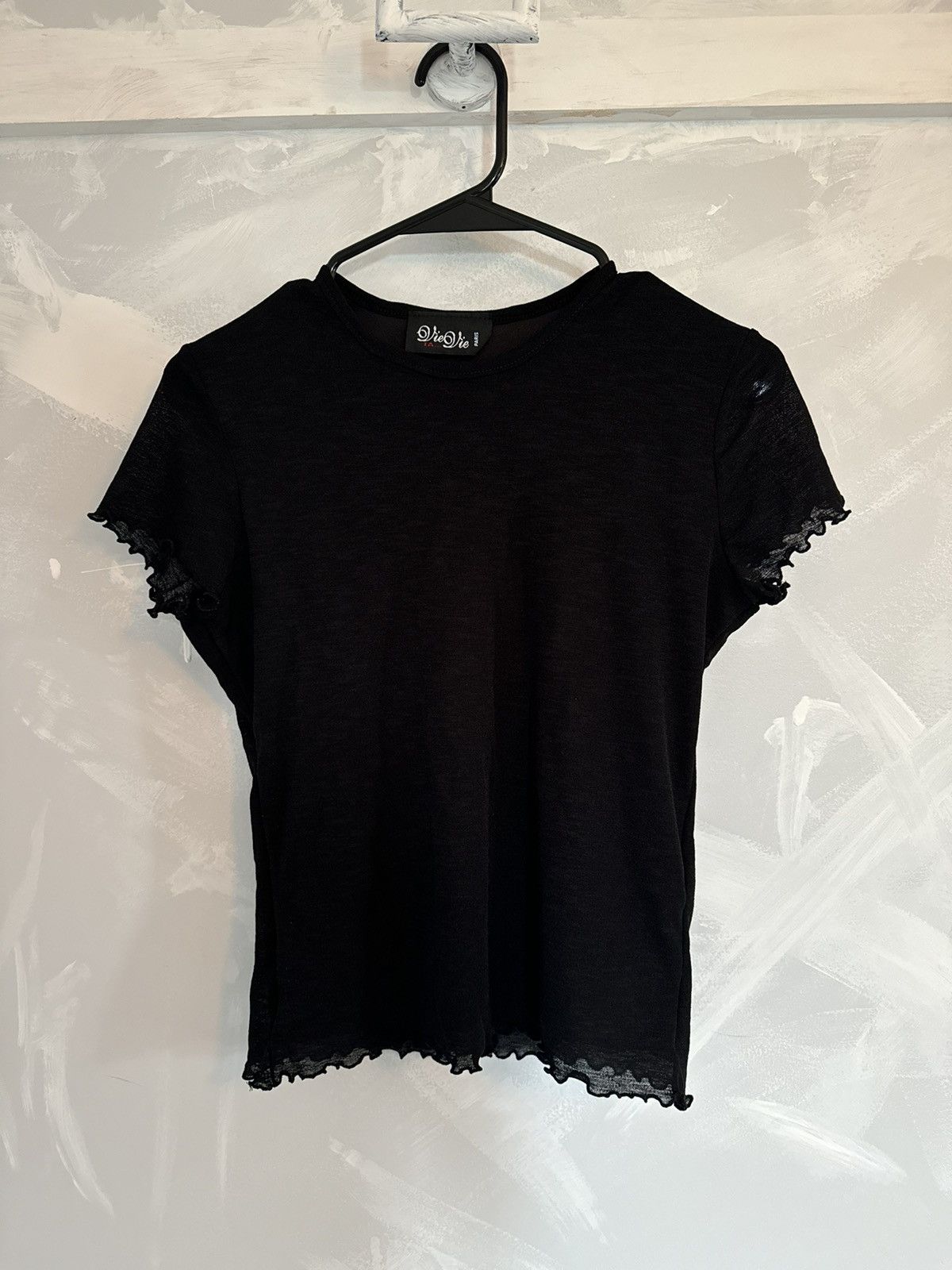Vie + Riche Paris Vie Vie Paris Black Mesh Distressed Shirt Avant Garde Size US S / EU 44-46 / 1 - 3 Thumbnail