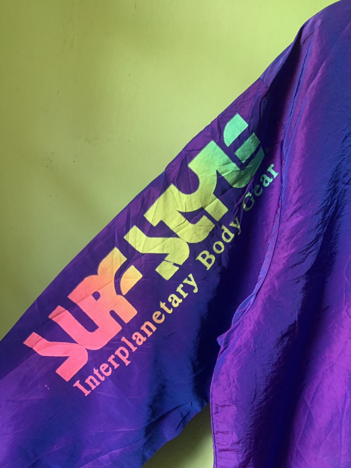 Vintage Vintage 1990s Surfstyle iridescent quarter zip windbreaker Size US XXL / EU 58 / 5 - 7 Thumbnail