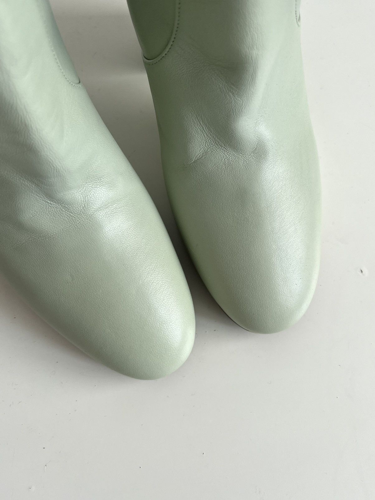 Dries Van Noten 🔥F/W20 Dries Van Noten Knee High Mint Calf Leather Boots Size US 9 / IT 39 - 7 Thumbnail