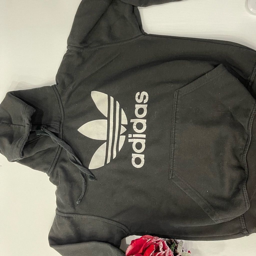 Adidas Adidas Black Hoodie Size S Size S / US 4 / IT 40 - 2 Thumbnail