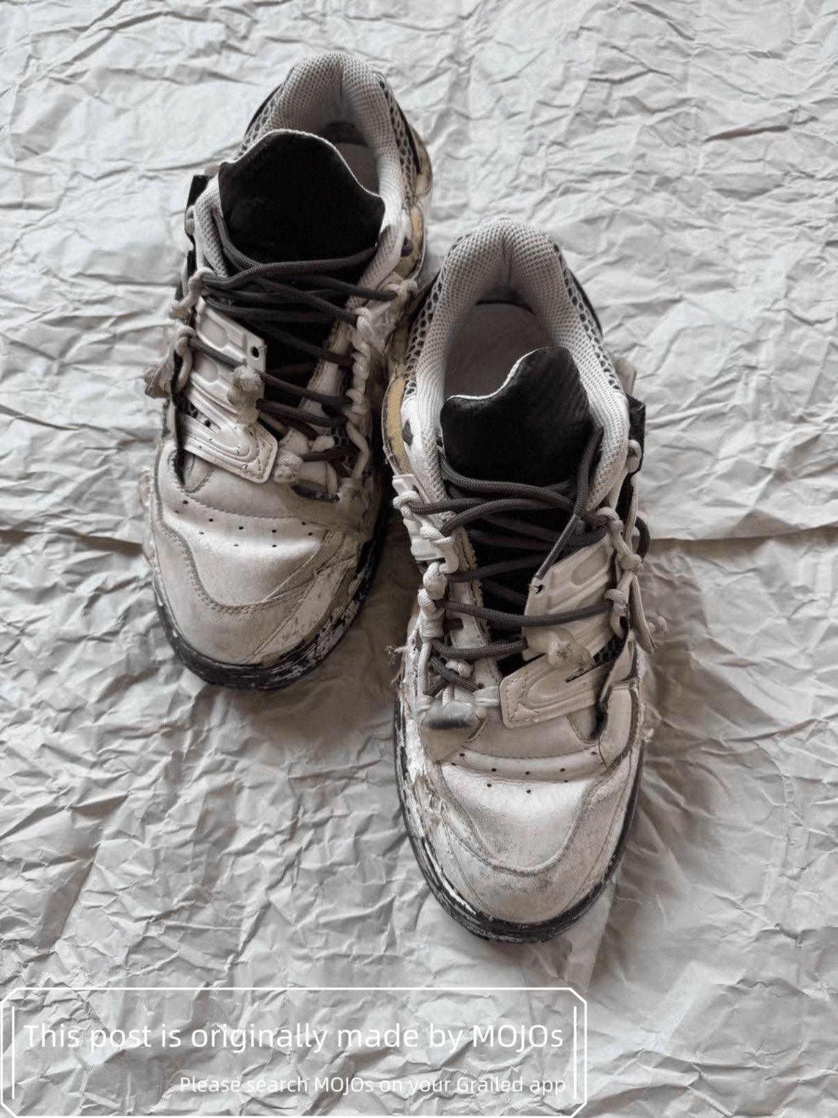 Maison Margiela Sz 43 Distressed Melting Joint Sneaker mojos1946125 Size US 10 / EU 43 - 4 Thumbnail