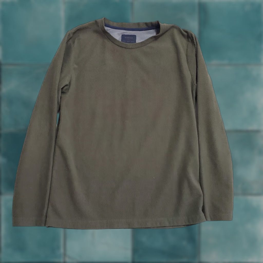 Nomad Nomad Sweater Men Small Olive Green Long Sleeve Thermal Crew Pullover Outdoor Size S Size US S / EU 44-46 / 1 - 1 Thumbnail
