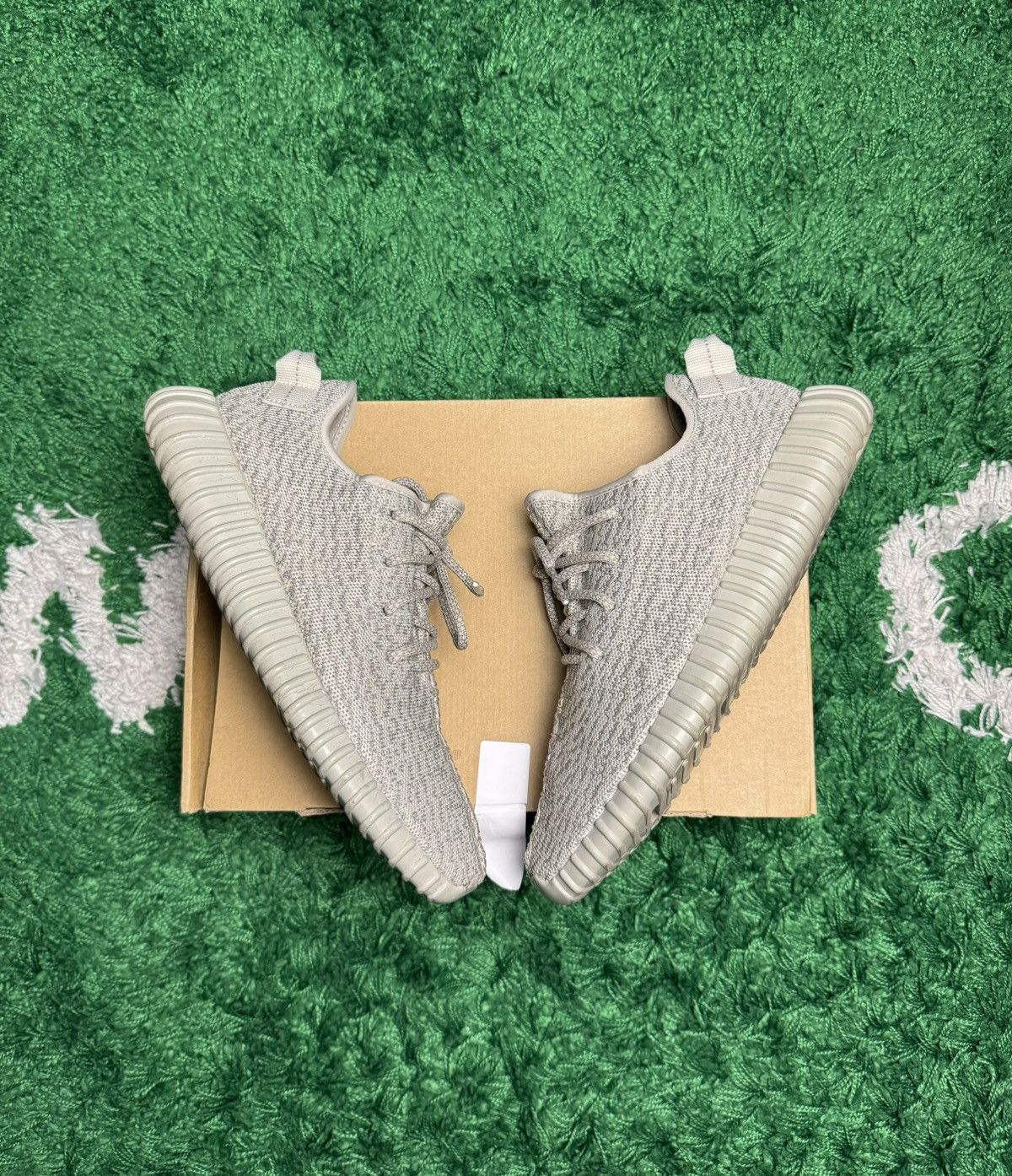 image of Adidas x Yeezy Season Yeezy 350 V1 ‘Moonrock’ Shoes in Moon Rock, Men's (Size 9)