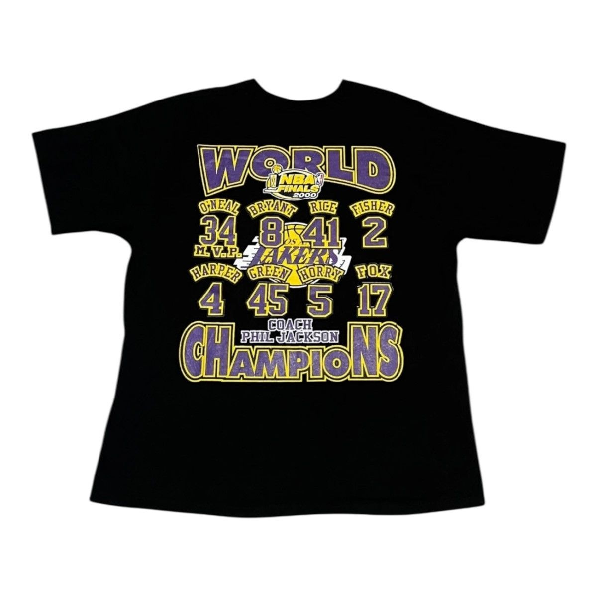 Gildan Vintage Los Angeles Lakers 2000 Finals Champions T Shirt Size US XL / EU 56 / 4 - 2 Thumbnail