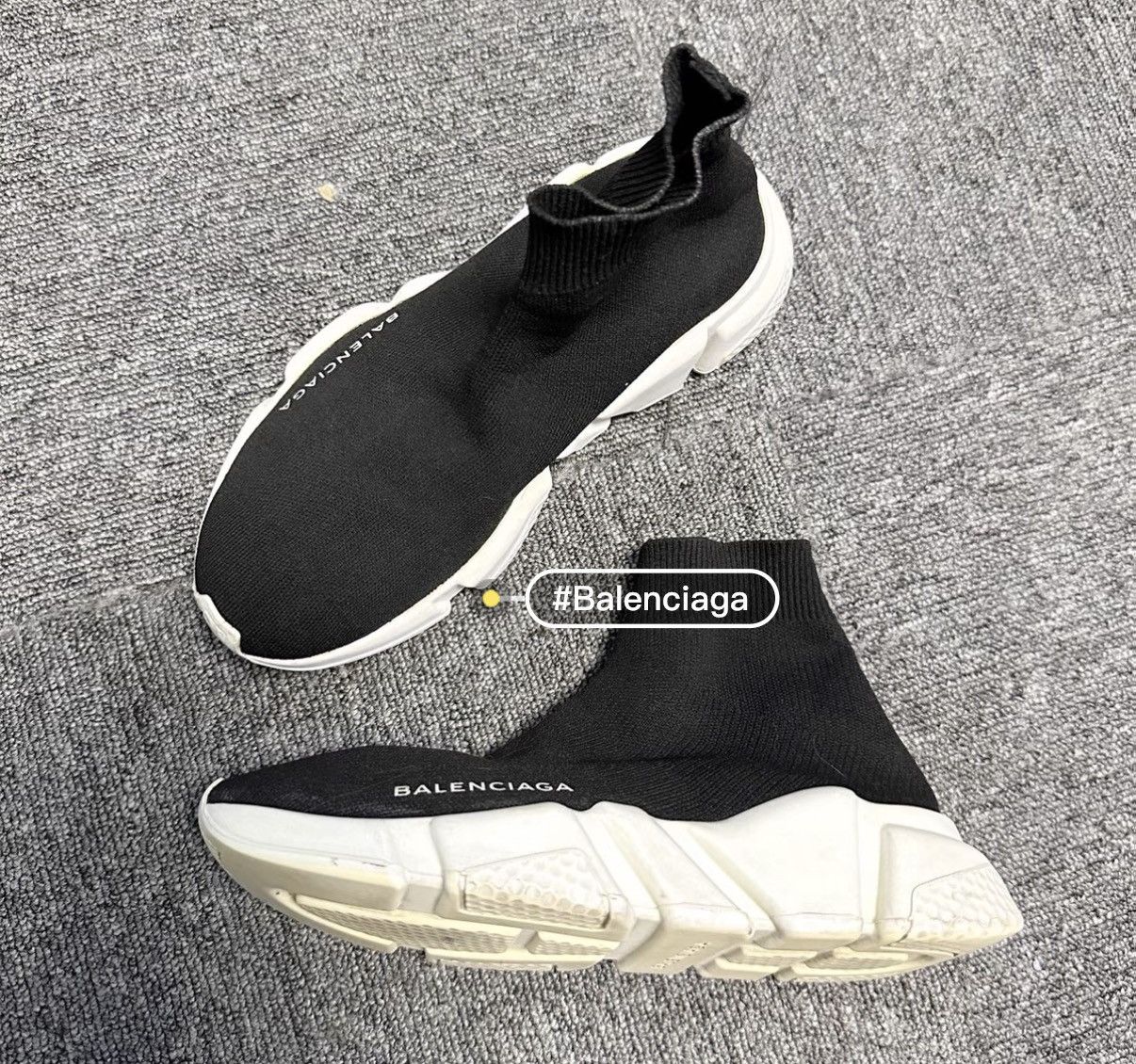 Balenciaga Balenciaga Speed Black Sock Boots K12 Size US 5 / IT 35 - 1 Thumbnail