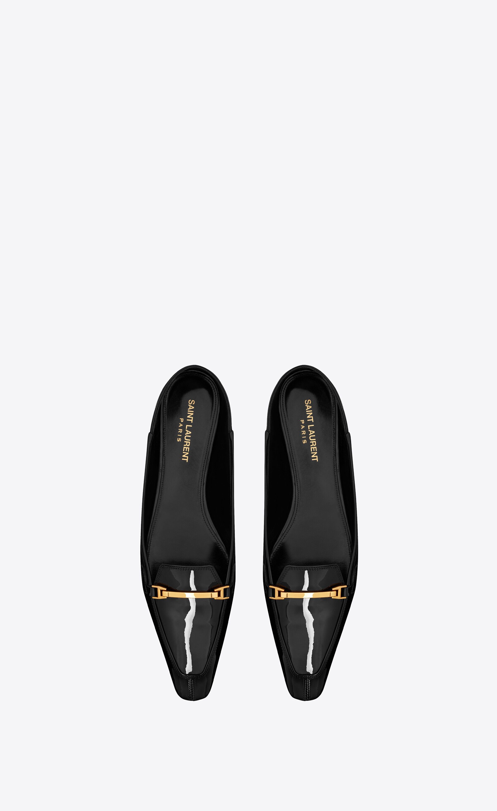 chris slippers in patent leather