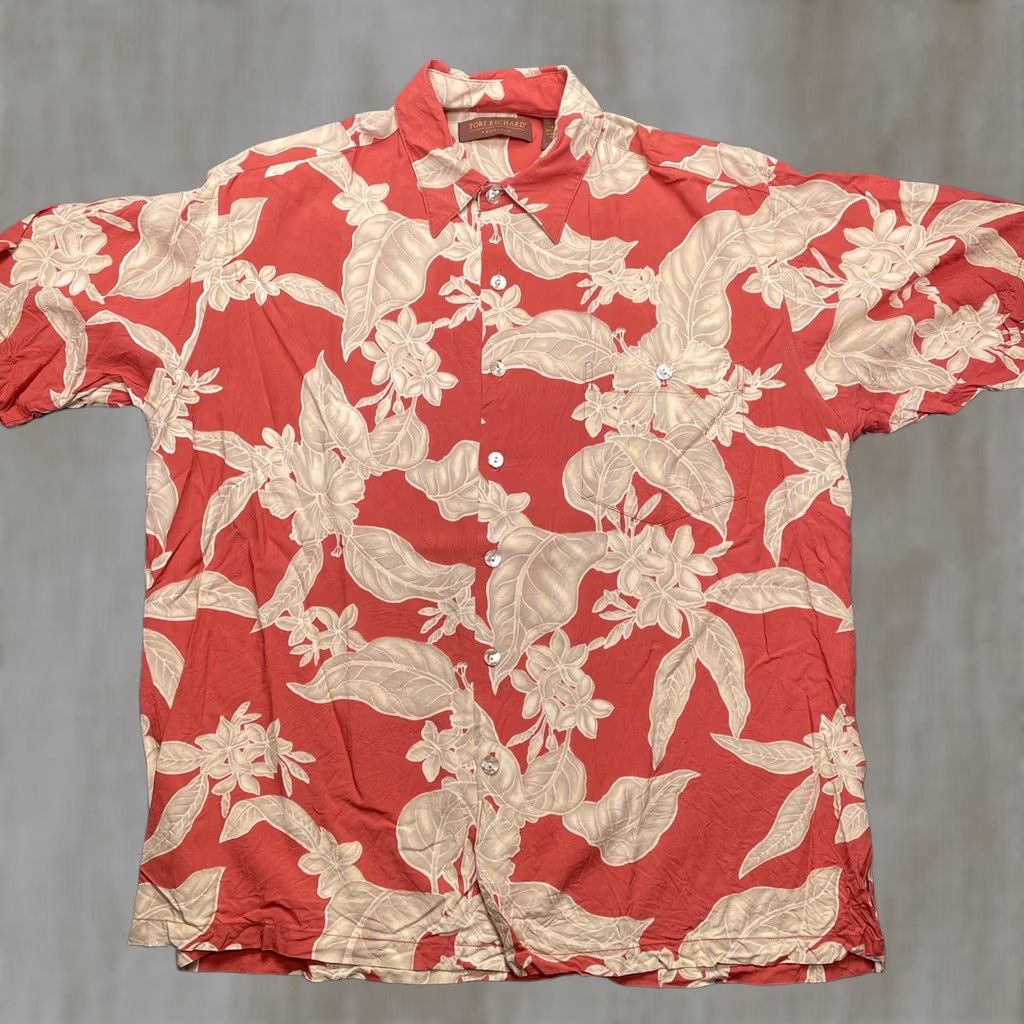 Tori Richard Tori Richard Shirt Mens Large Red Floral Hawaiian Aloha Viscose USA Honolulu Size US L / EU 52-54 / 3 - 1 Thumbnail