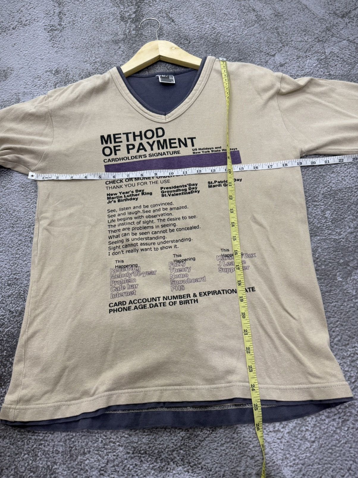 Japanese Brand Free beat double layer poem vkei style longsleeve Size US M / EU 48-50 / 2 - 9 Thumbnail