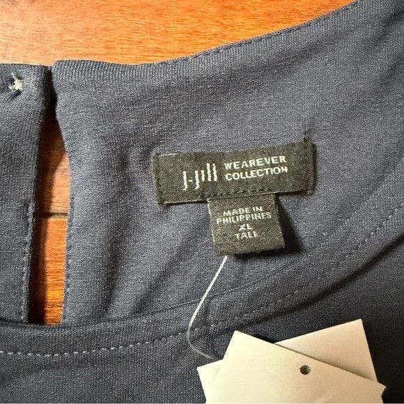 J. Jill J. Jill Charcoal Short Sleeve Shirt Dress Sz XLT Extra Large Size XL / US 12-14 / IT 48-50 - 3 Thumbnail