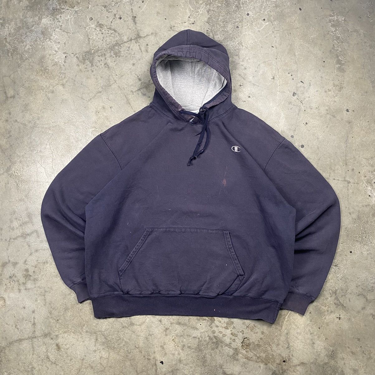 Champion × Vintage y2k Distressed Champion Boxy Oversize Pullover Size US XL / EU 56 / 4 - 1 Thumbnail