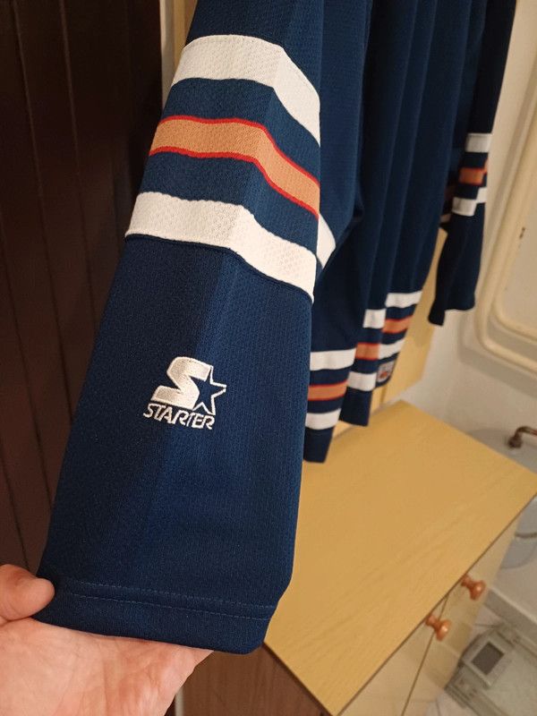 NHL × Starter × Vintage Starter Nhl Edmonton Oilers Hockey Jersey Size US L / EU 52-54 / 3 - 4 Thumbnail