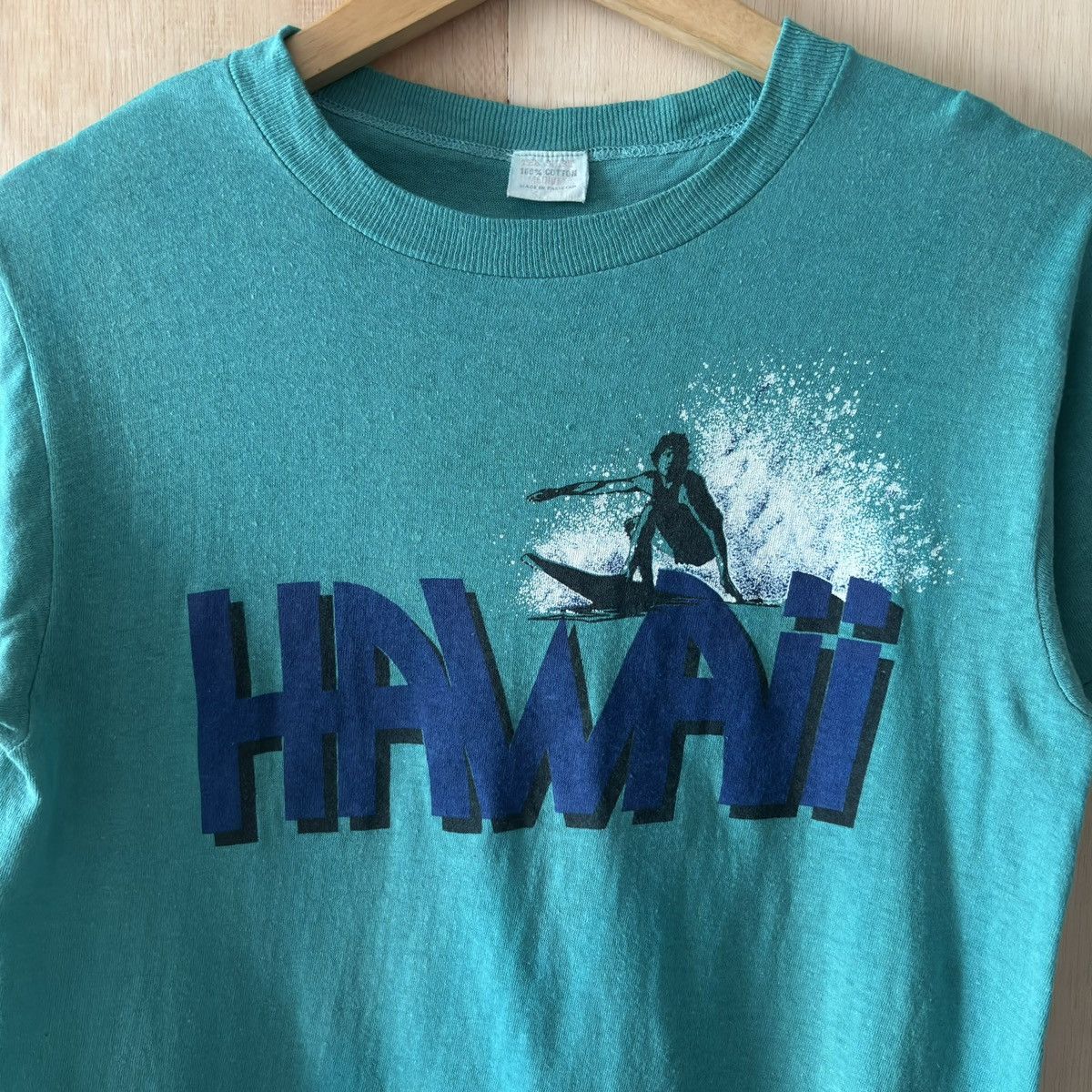 Japanese Brand 80s Hawaii Surf Style Tee by Tee Shirt Size US M / EU 48-50 / 2 - 2 Thumbnail