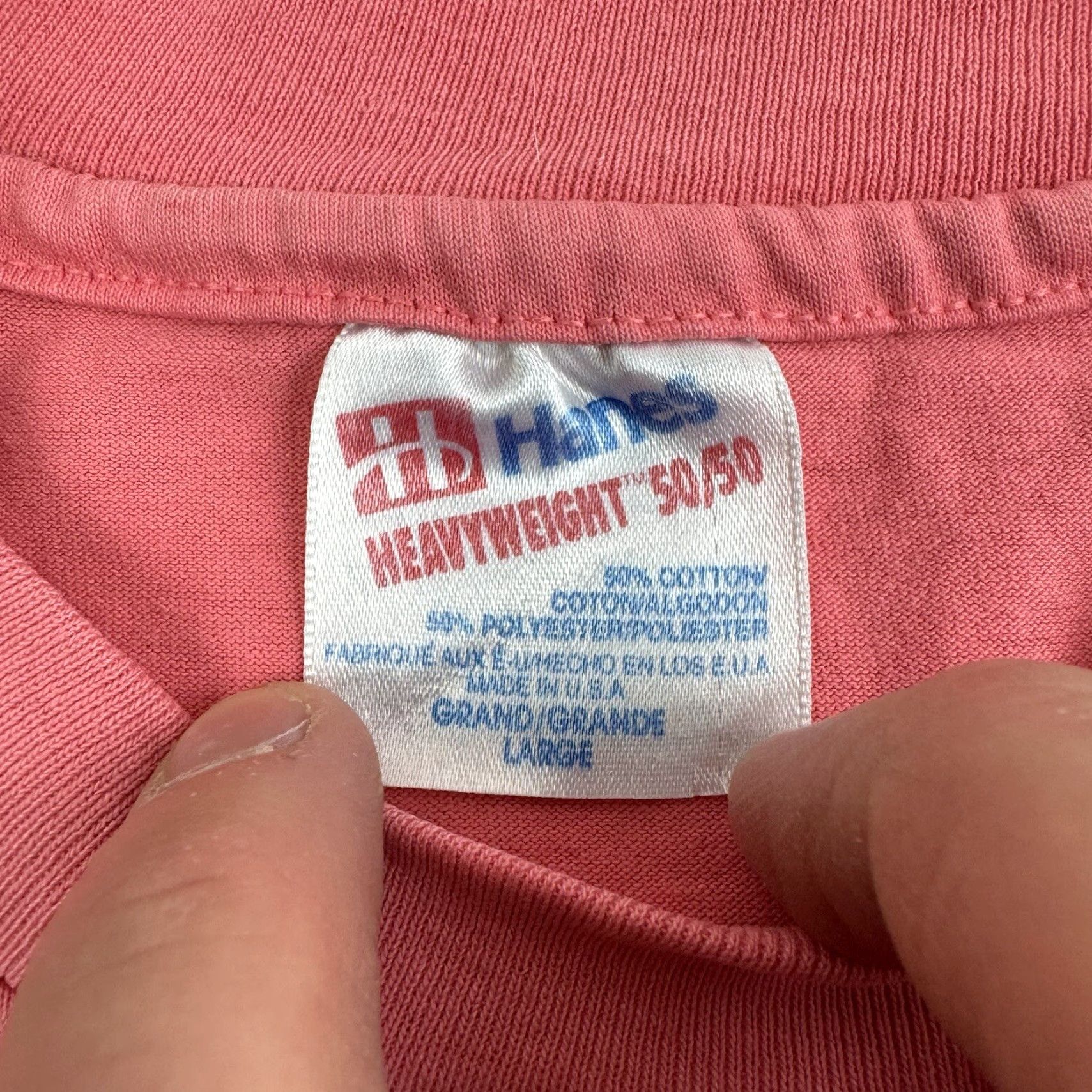Hanes VINTAGE Hanes Jail Shirt Adult Large Pink South Carolina Correctional Institution 90s Shirt Mens Size US L / EU 52-54 / 3 - 4 Thumbnail