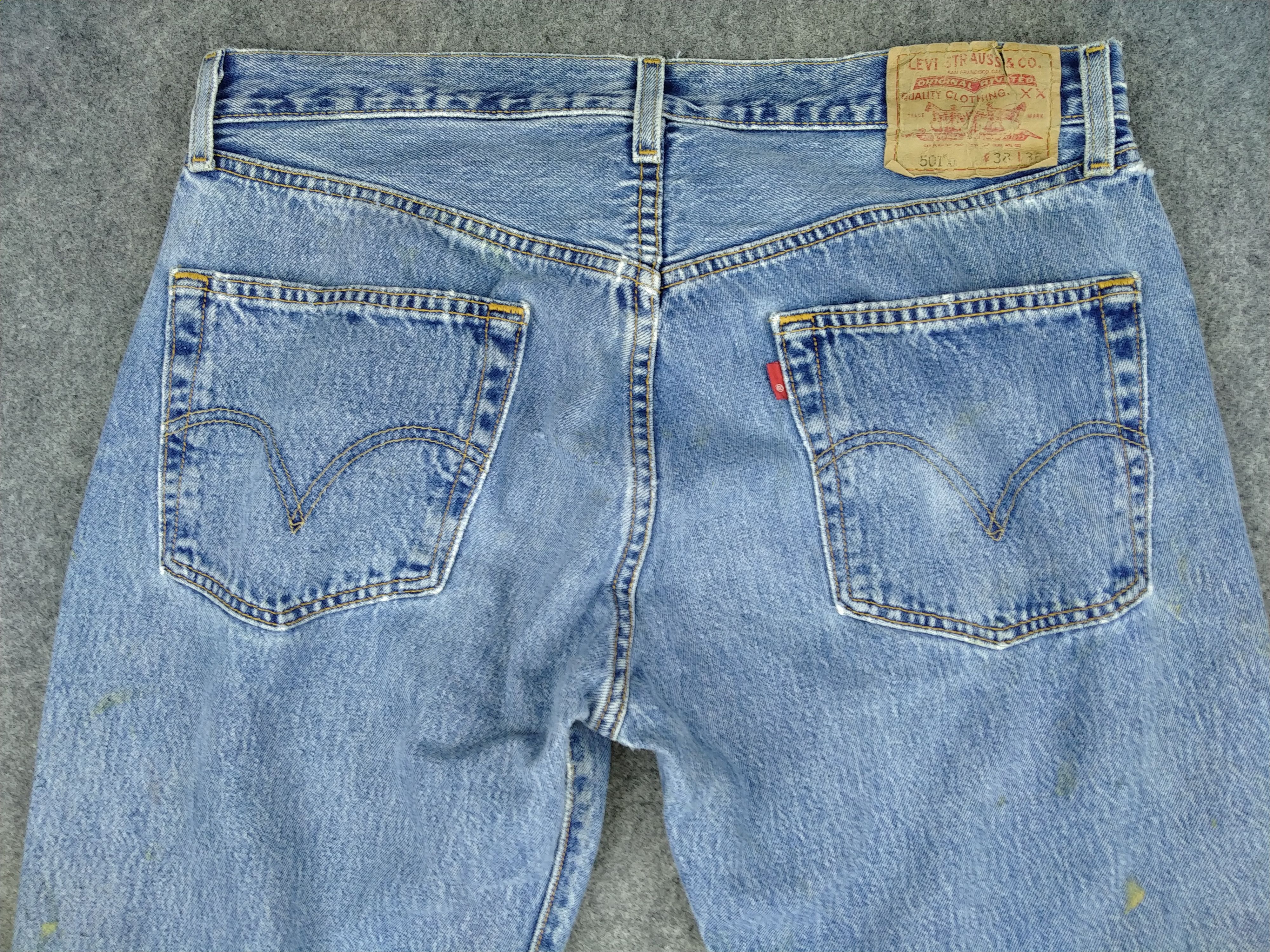 Japanese Brand 90s Light Wash Vintage Levi's 501xx Denim 34 x 29.5 -JN675 Size US 34 / EU 50 - 4 Thumbnail