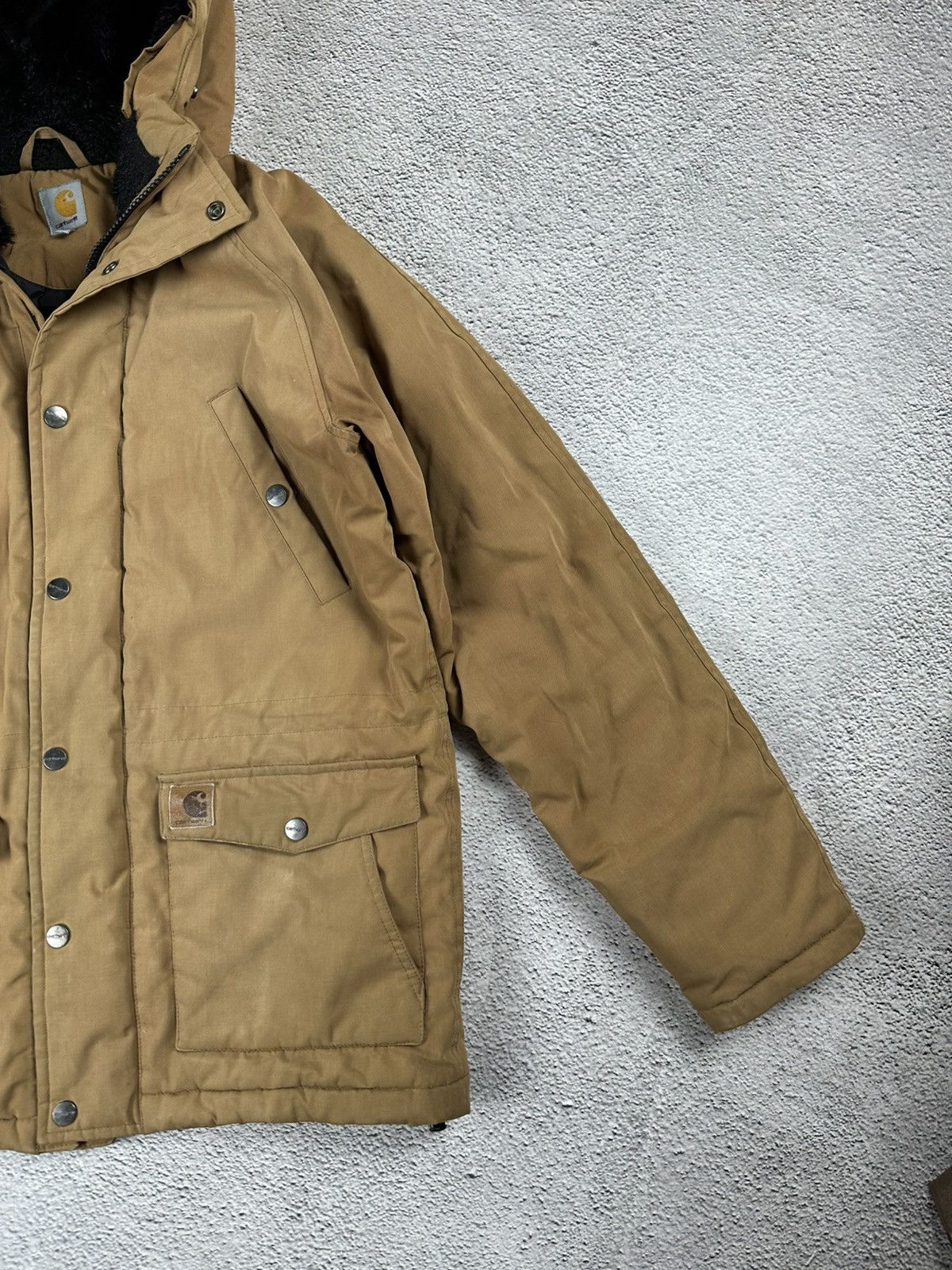 Carhartt Vintage Carhartt Trapper Parka Fur Fuzzy Jacket Coat Y2K Size US M / EU 48-50 / 2 - 4 Thumbnail