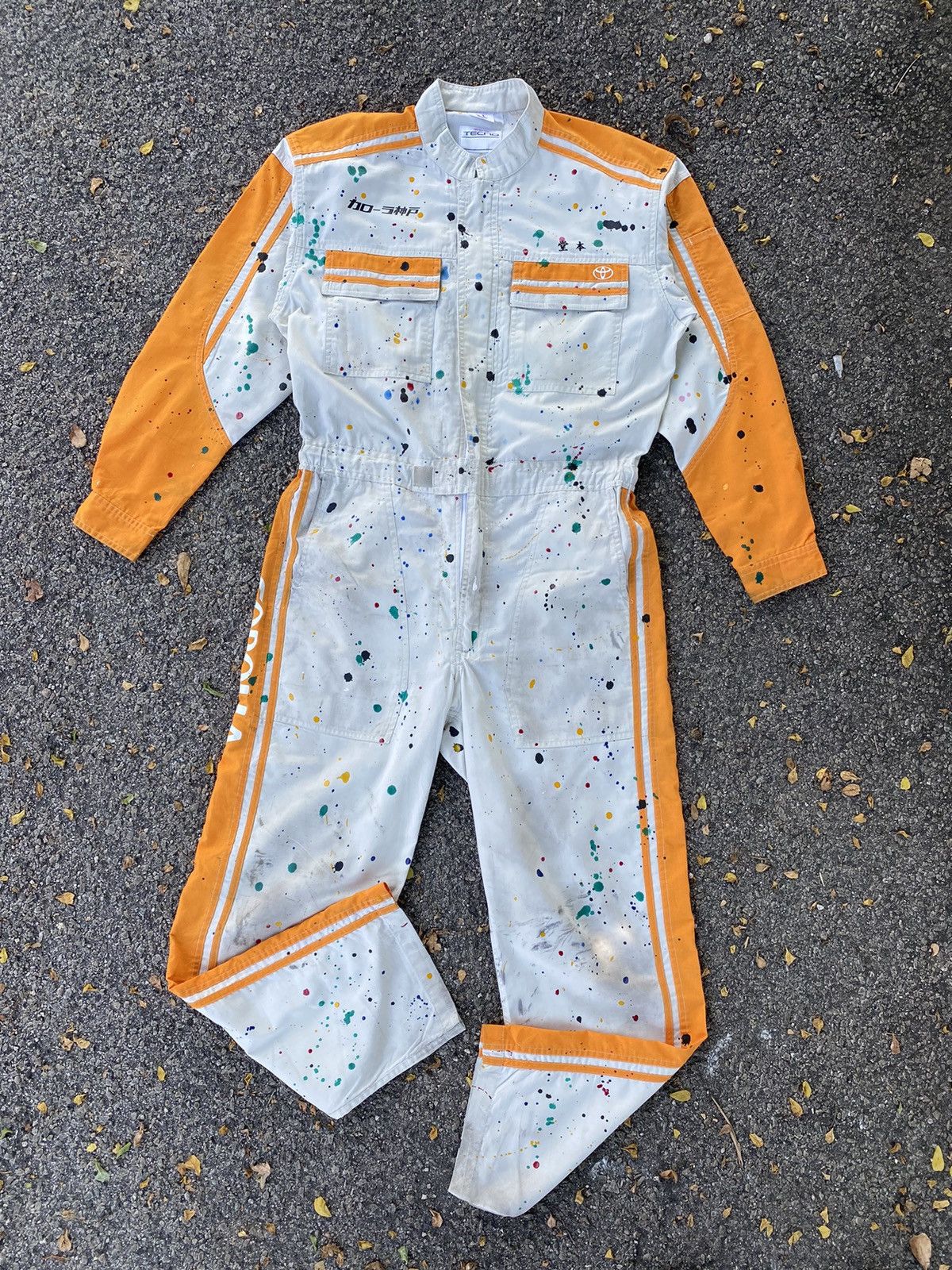 Vintage 🔥 Distressed 🔥 Vintage Toyota Corolla Tecno Jumpsuit Size US 36 / EU 52 - 1 Thumbnail