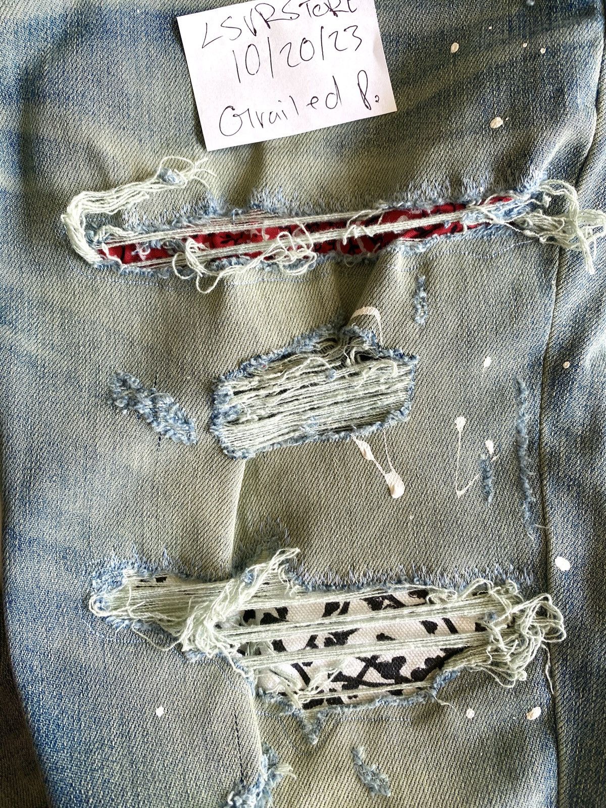 Amiri AMIRI Art Patch Painted Jean Classic Indigio OG 32 Size US 32 / EU 48 - 13 Thumbnail