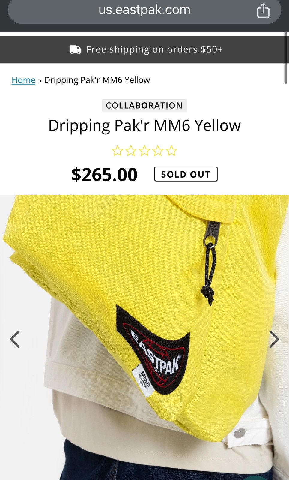 Eastpak × Maison Margiela NEW MELT DRIPPING BAG BACKPACK BOOK MORPHING Size ONE SIZE - 3 Thumbnail