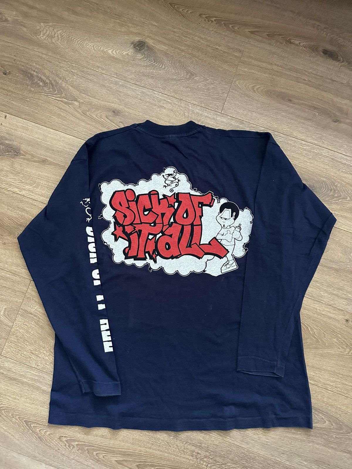 Band Tees 🔥VINTAGE VERY RARE SICK OF IT ALL 90’S LONG SLEVEE🔥 Size US XL / EU 56 / 4 - 7 Thumbnail