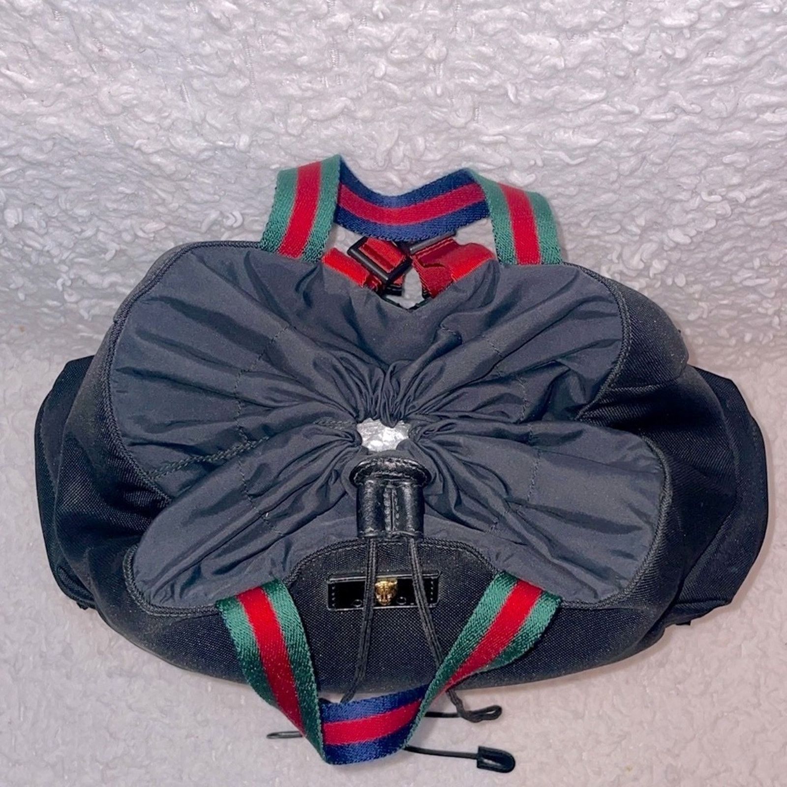Gucci Gucci Techno Web Tiger Head Drawstring Backpack 450979 Size ONE SIZE - 10 Thumbnail