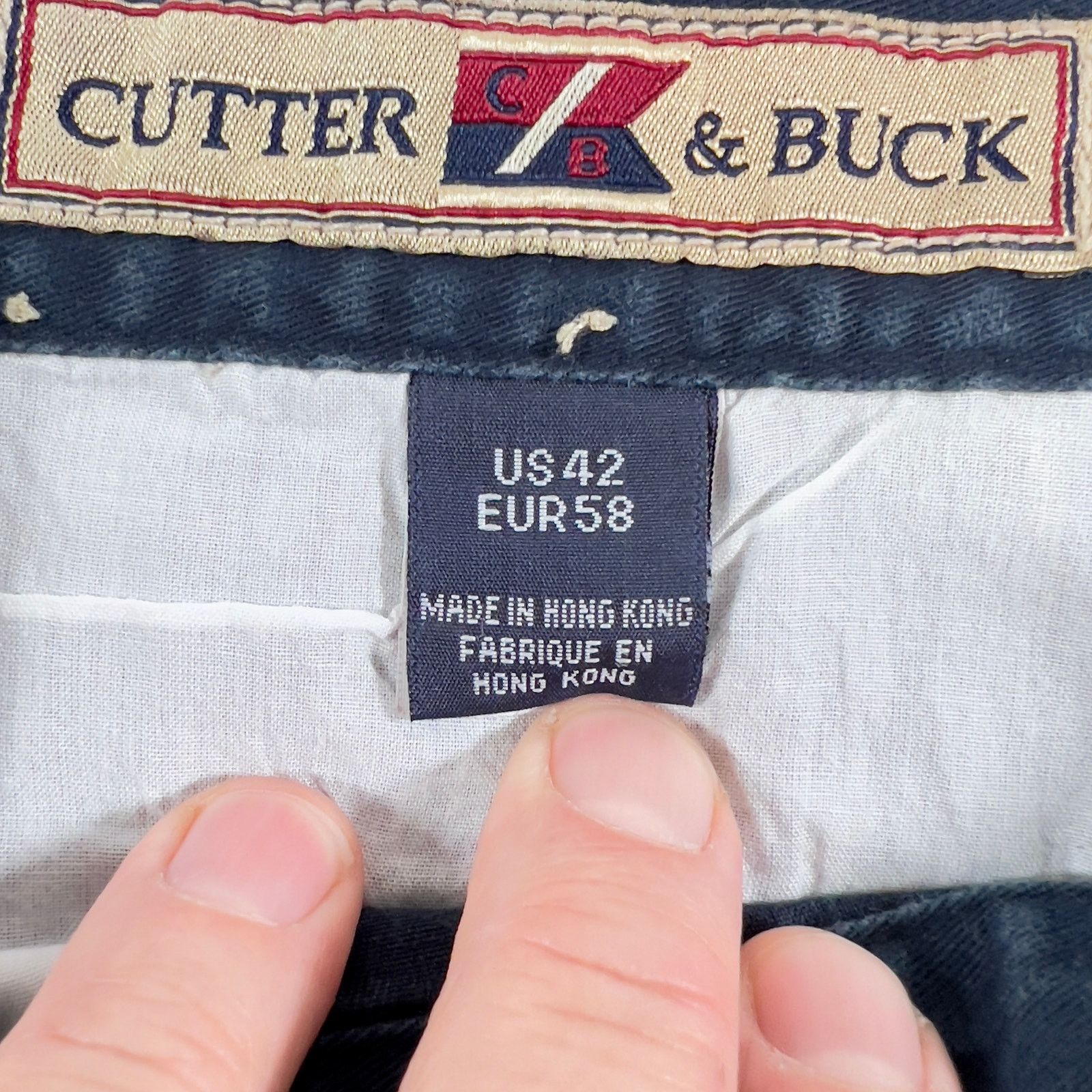 Cutter & Buck Cutter & Buck Men's Chino Short W42 Navy Vintage Hong Kong Size US 42 / EU 58 - 3 Thumbnail