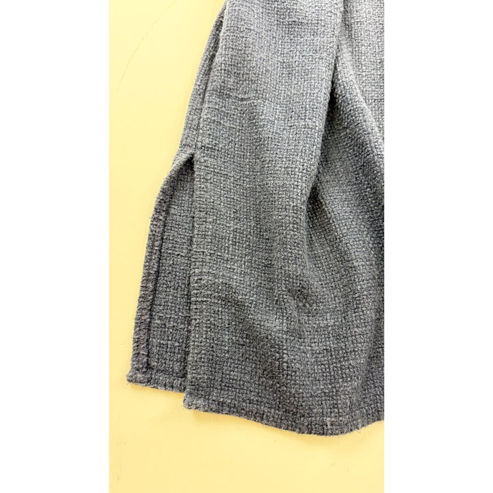 Vintage Twigi Dress Womens Small Blue Beige Knit Textured Long Sleeve Belted Maxi Boho Size S / US 4 / IT 40 - 4 Thumbnail