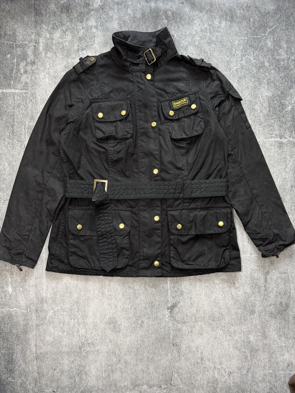 Barbour Barbour belted Wax Jacket Size 40 LWX00038K51 Size L / US 10 / IT 46 - 1 Thumbnail
