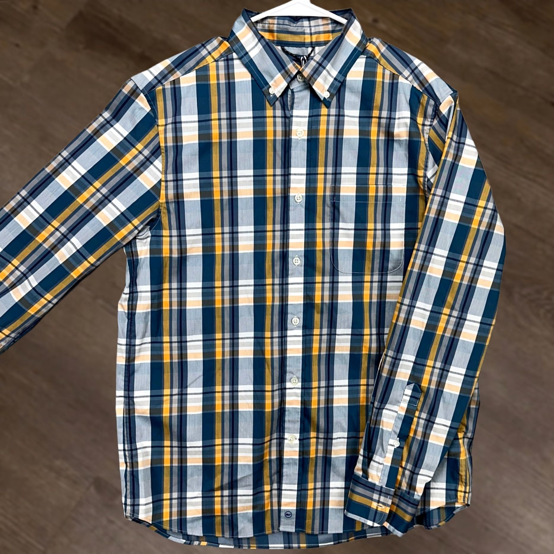 Vineyard Vines Vineyard Vines On The Go Shirt Men M Blue Plaid Button-Up OTG NEW Size US M / EU 48-50 / 2 - 1 Thumbnail