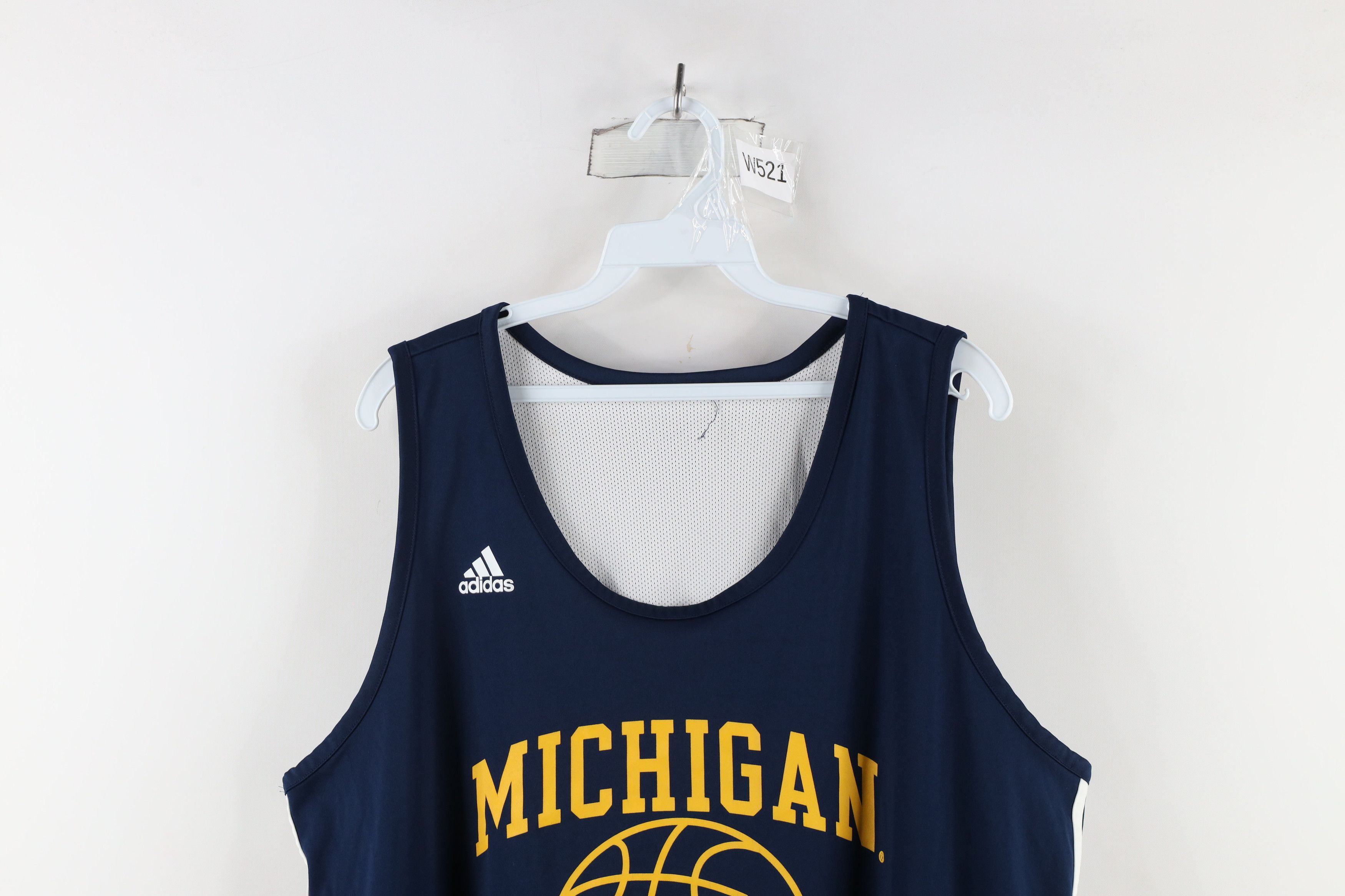 Adidas × Vintage Adidas University of Michigan Basketball Jersey Reversible Size US XL / EU 56 / 4 - 2 Thumbnail