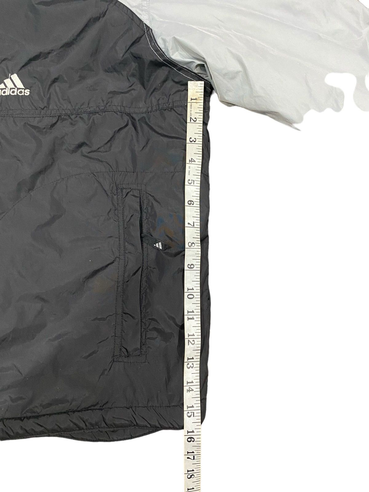 Vintage Vintage 90s ADIDAS Zipper Hoodie (L) Size US L / EU 52-54 / 3 - 17 Thumbnail