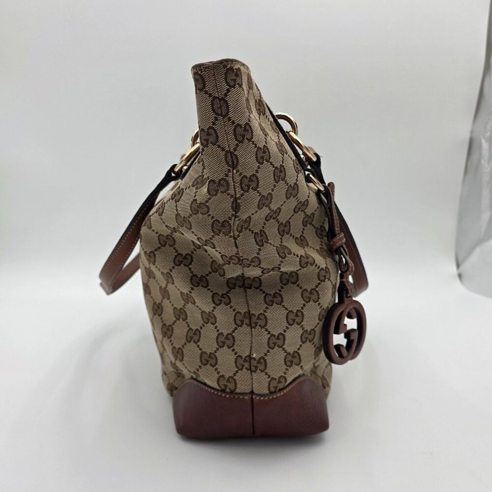 Gucci Gucci GG Canvas Tote in Brown Size ONE SIZE - 3 Thumbnail