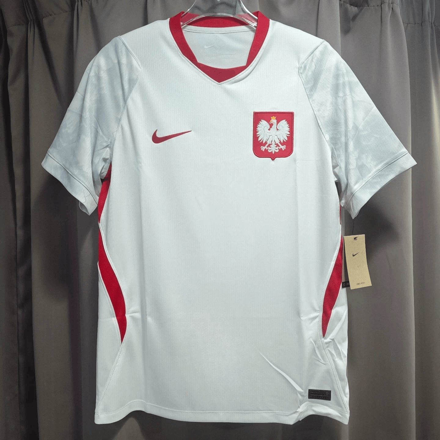 Poland 2026 Soccer Jersey Home in White, Men's