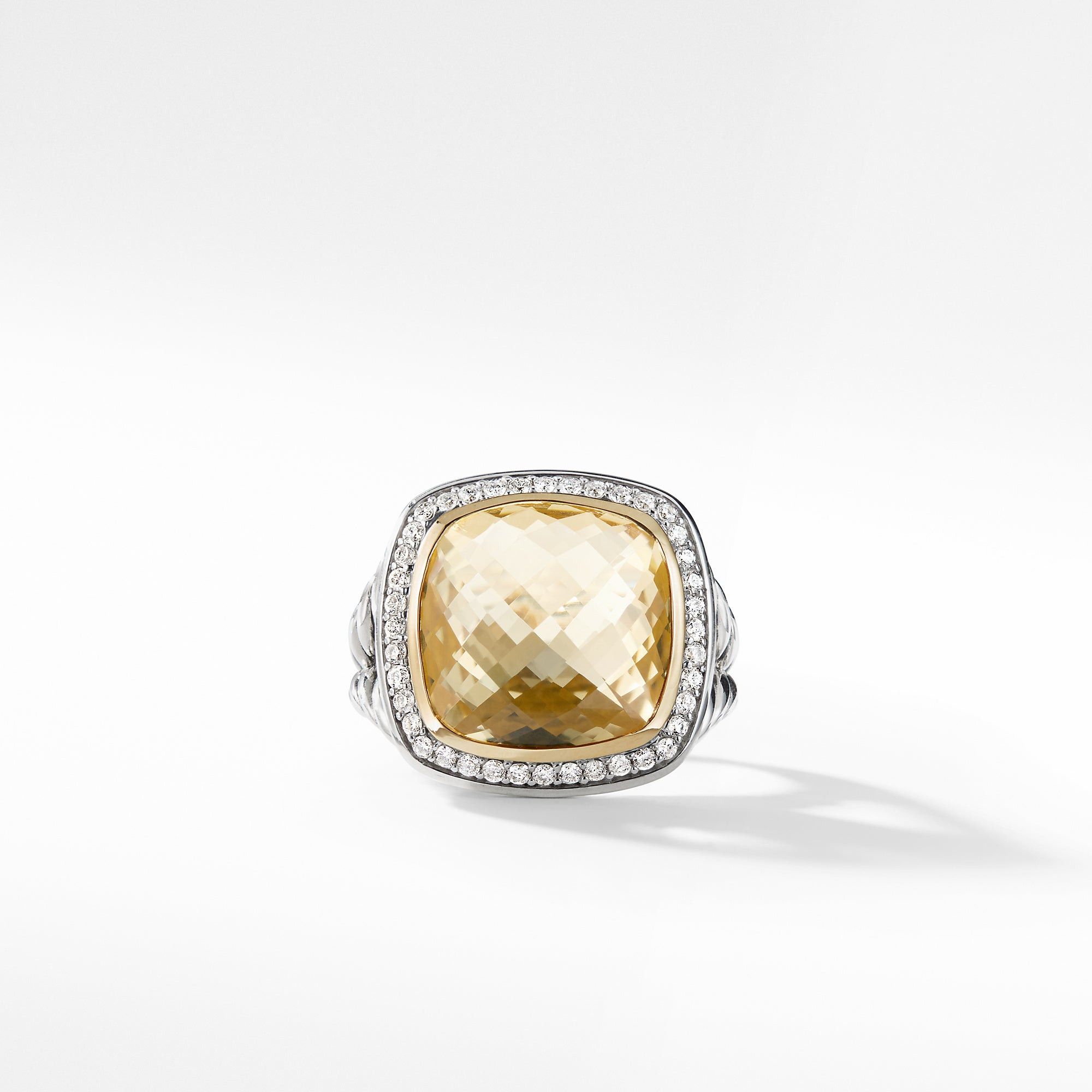 David Yurman o1w1db10525 R12454D Ring in Silver with 18K Gold & Diamond Size ONE SIZE - 4 Thumbnail