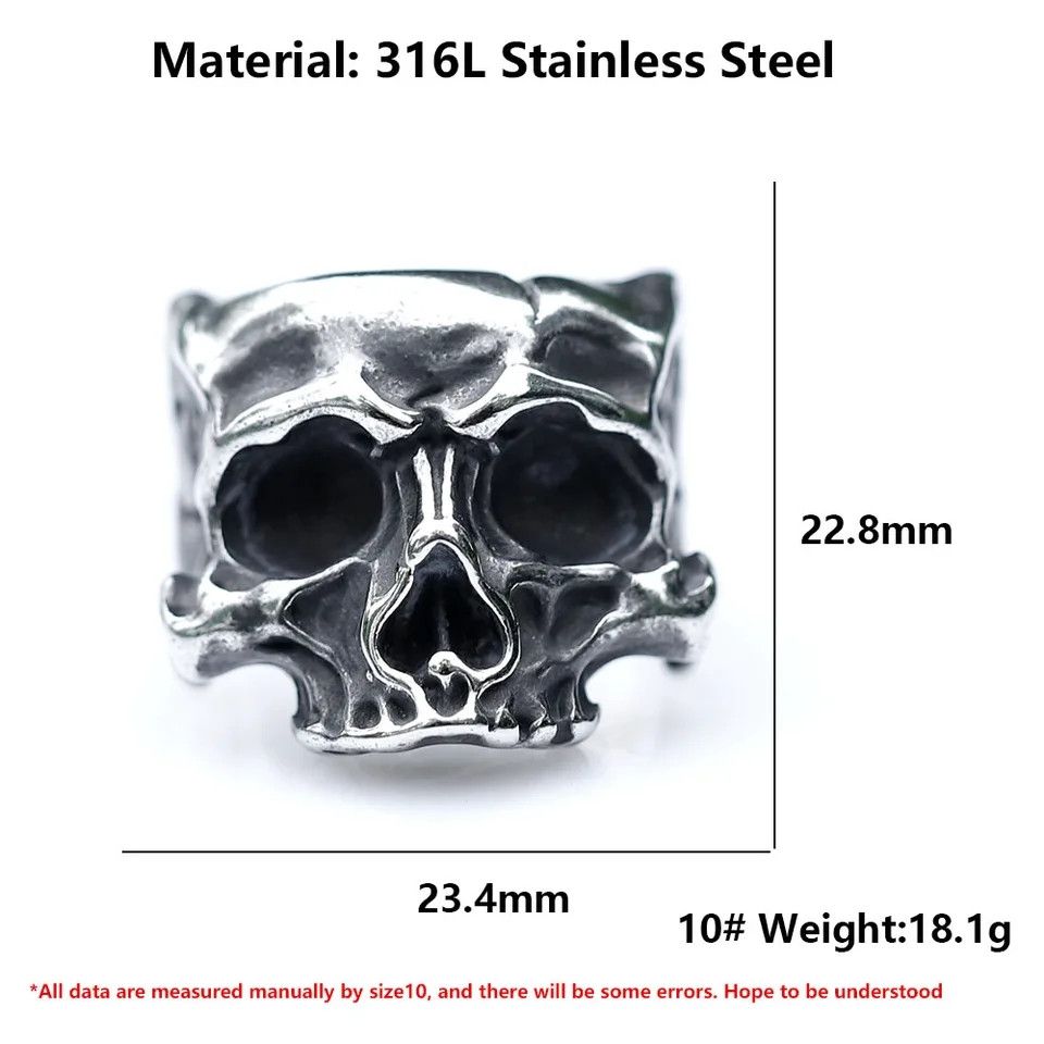 Japanese Brand × Vintage skull ring Size ONE SIZE - 3 Thumbnail