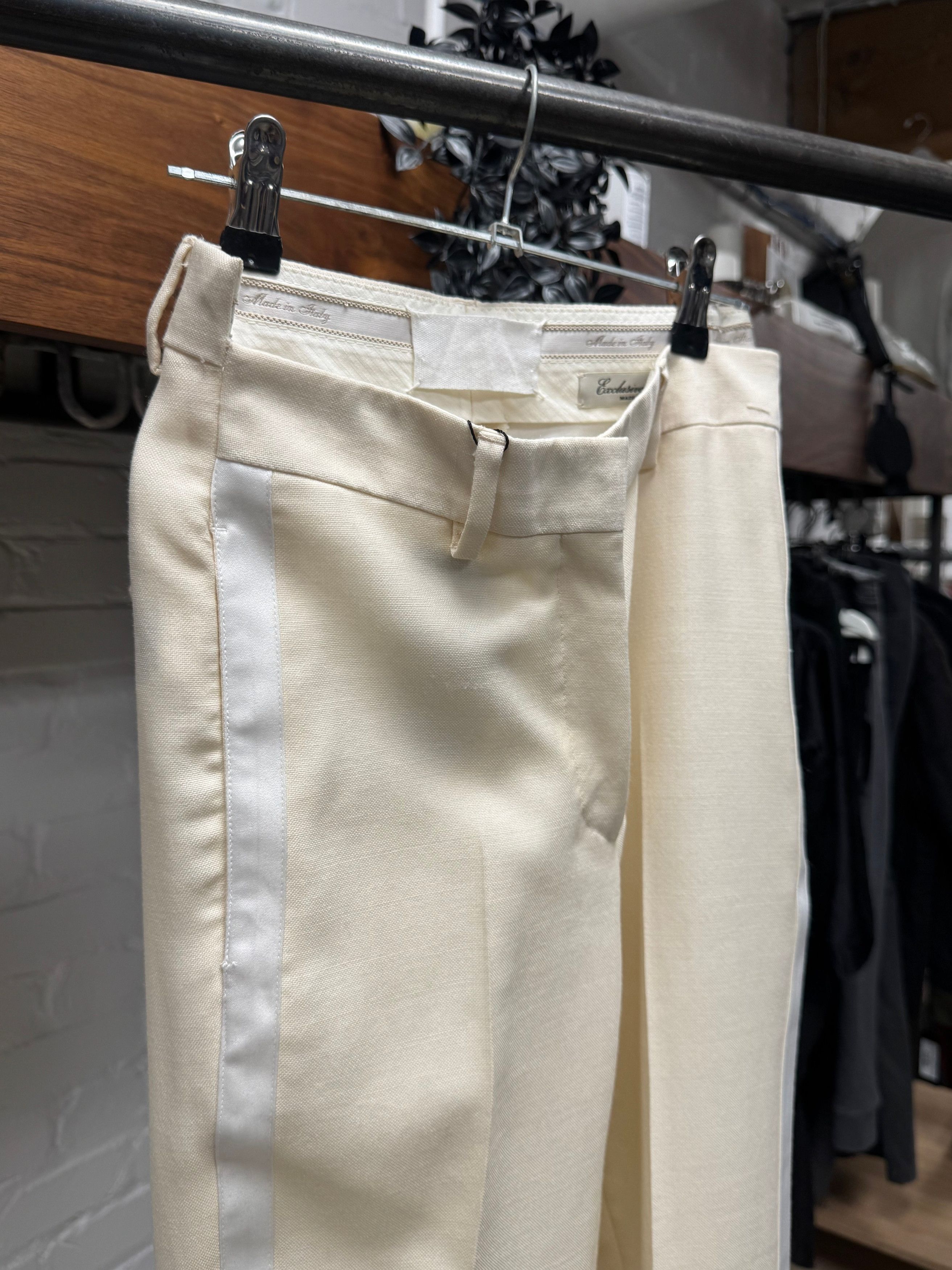 Maison Margiela 90s Maison Martin Margiela ‘Blank Tag’ Striped ‘Marching Band’ Trousers Size US 26 / EU 42 - 2 Thumbnail